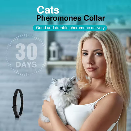 Vita Paws Calming Pheromone Collars for Cats – Set of 4 Stress & Anxiety Relief Collars for Cats