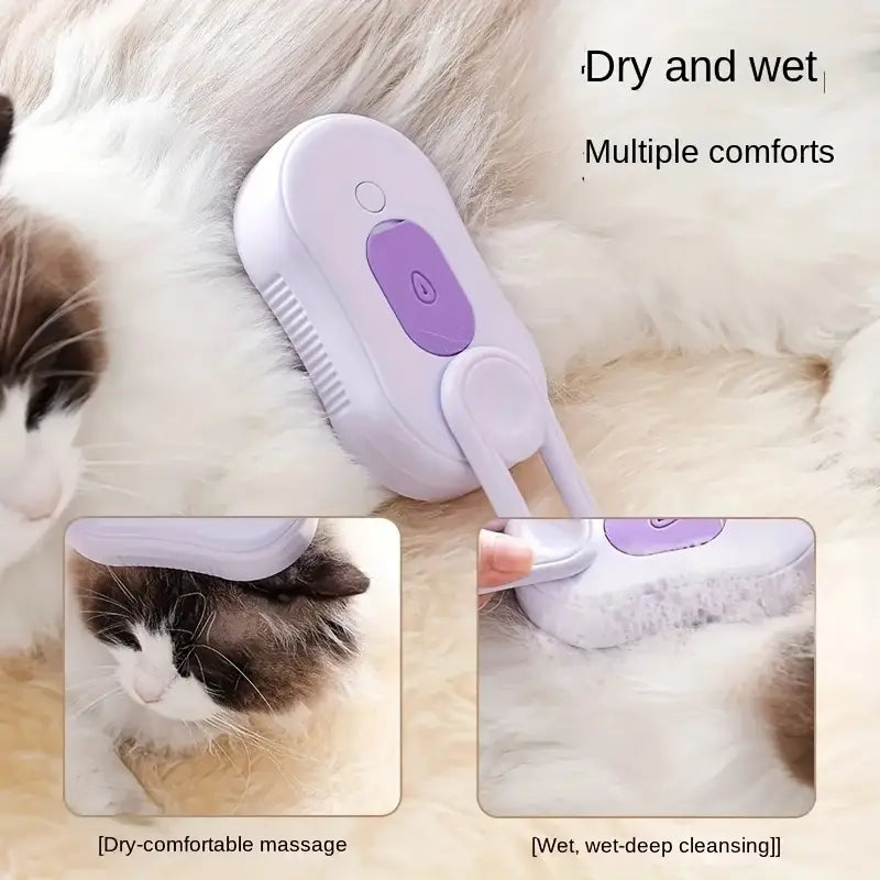 3-in-1 Steam Pet Brush