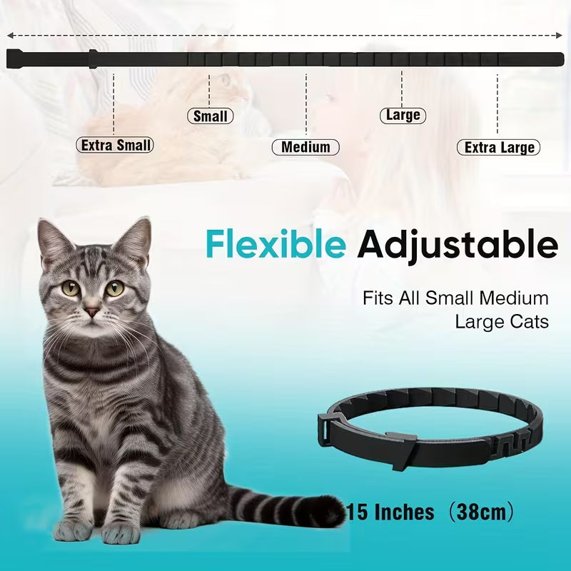Vita Paws Calming Pheromone Collars for Cats – Set of 4 Stress & Anxiety Relief Collars for Cats