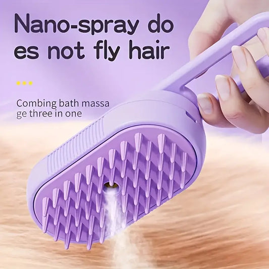 3-in-1 Steam Pet Brush