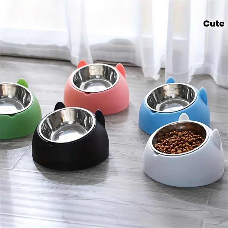 Elevated Stainless Steel Cat Bowl