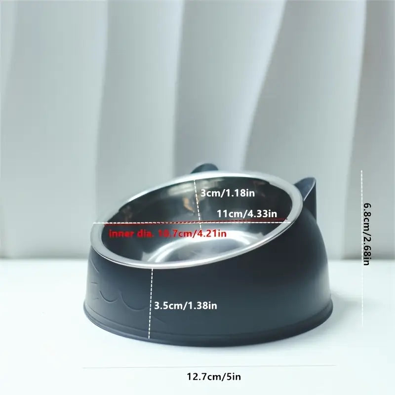 Elevated Stainless Steel Cat Bowl