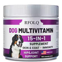 Dog Multivitamin - Promotes Digestive and Joint Health, Reduces Allergies and Hair Loss, Promotes Healthy Skin and Coat