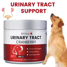 Vita Paws Cranberry Support for Dogs Urinary Tract & Bladder Health Formula. 100 CHEWABLES