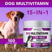 Dog Multivitamin - Promotes Digestive and Joint Health, Reduces Allergies and Hair Loss, Promotes Healthy Skin and Coat
