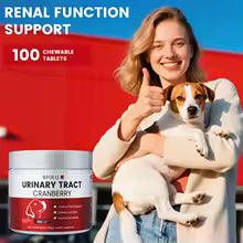 Vita Paws Cranberry Support for Dogs Urinary Tract & Bladder Health Formula. 100 CHEWABLES