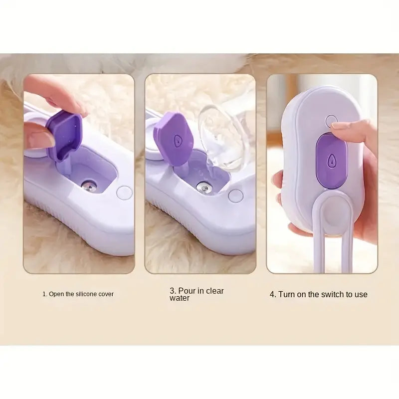 3-in-1 Steam Pet Brush